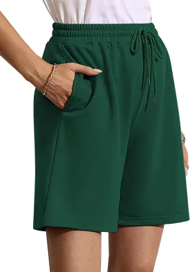 Quenteen Women's Athletic Shorts Jogger Sweat Casual Loose Bermuda Shorts (Available in Plus Size)