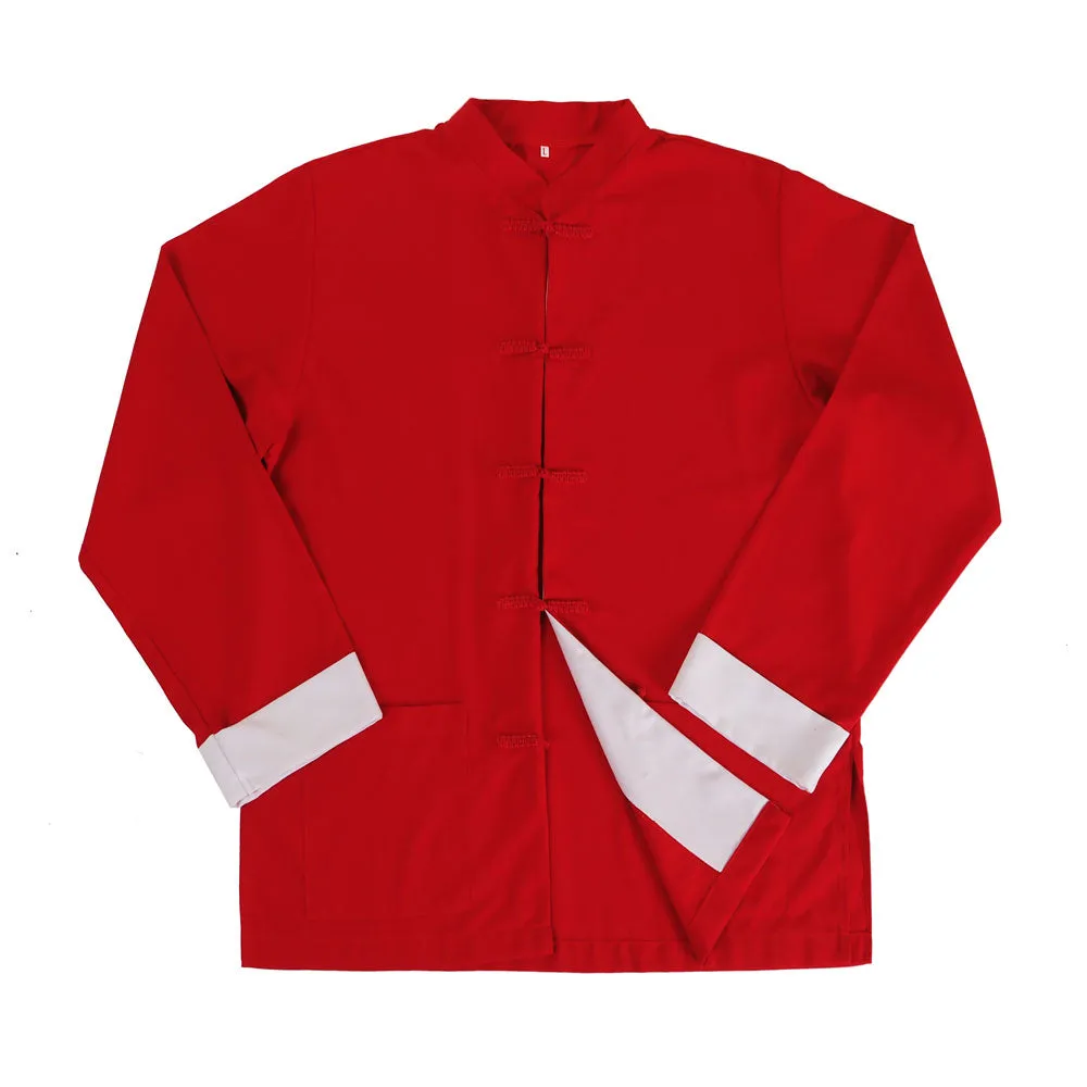Red Chinese Tai Chi Tang Suit Jacket