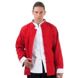 Red Chinese Tai Chi Tang Suit Jacket