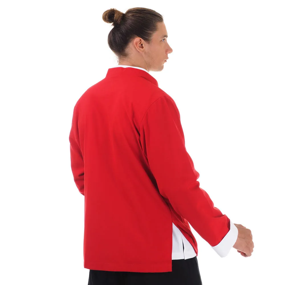 Red Chinese Tai Chi Tang Suit Jacket