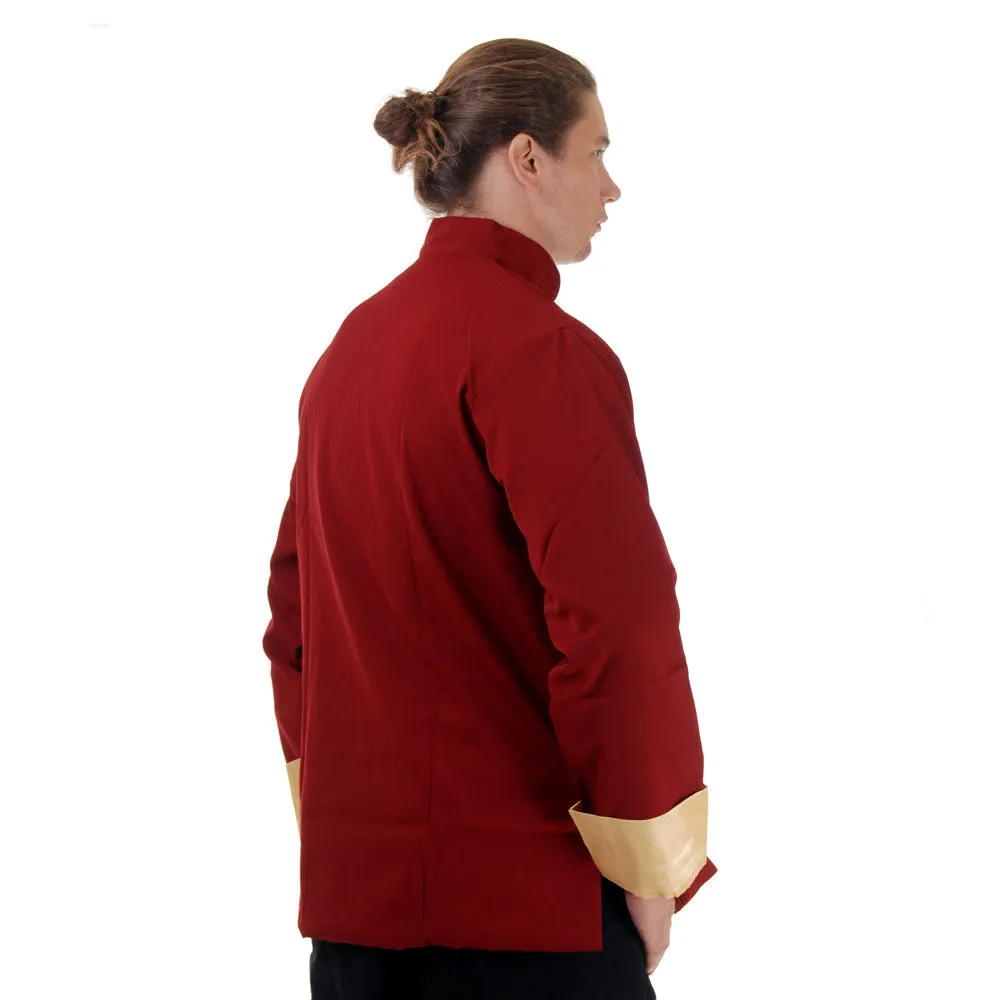 Regal Maroon Dragon Embroidered Tang Suit Jacket