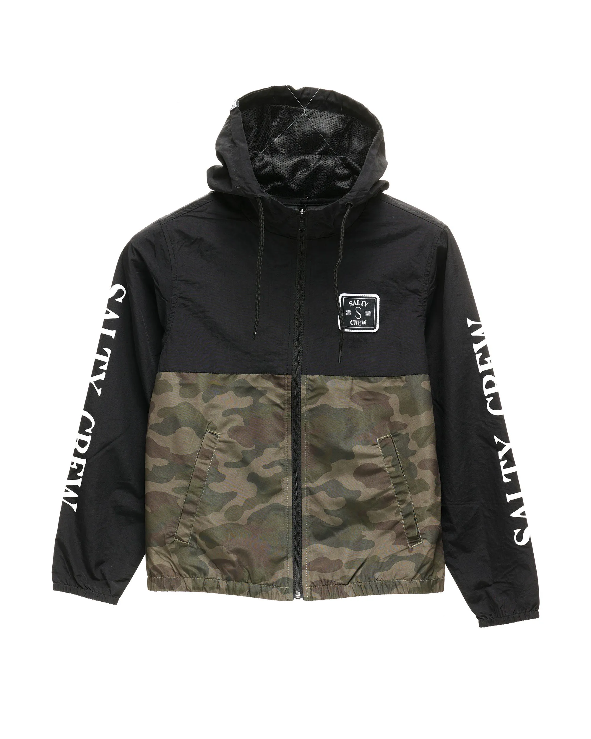 S-Hook Boys Windbreaker - Black Camo