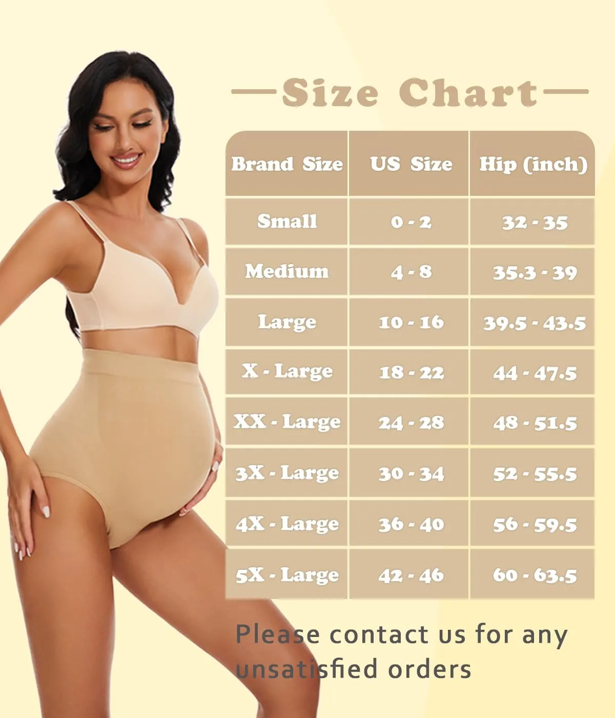 Seamless Maternity Shapewear, Belly Support Panties for Dresses and Pants, High Waisted Pregnancy Underwear, S-XXXL