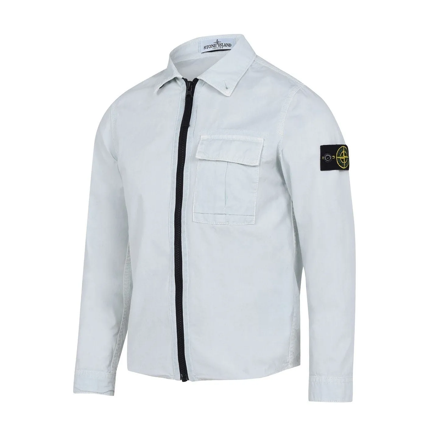 Stone Island Junior Pale Blue Overshirt