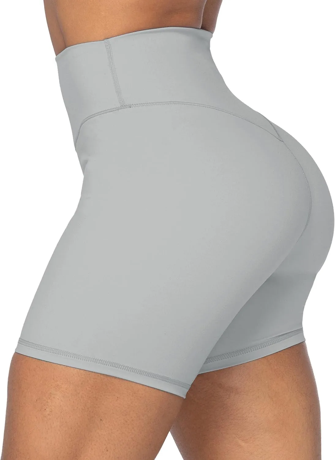 Sunzel No Front Seam High Waist Biker Shorts for Women, Squat Proof Yoga Workout Gym Bike Shorts
