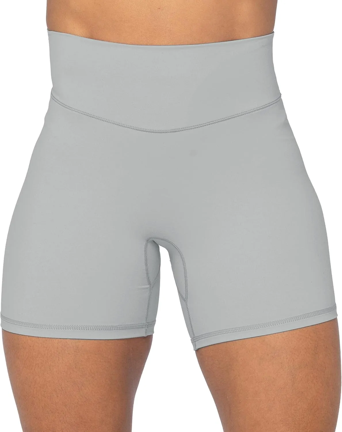 Sunzel No Front Seam High Waist Biker Shorts for Women, Squat Proof Yoga Workout Gym Bike Shorts