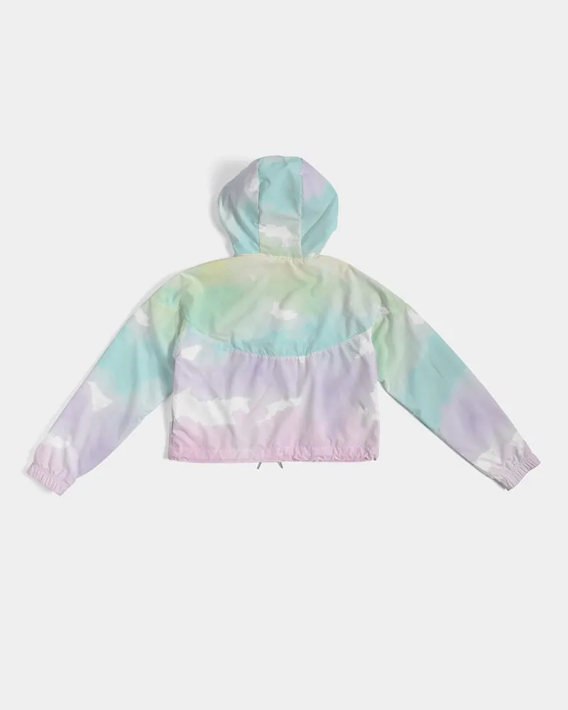 Tayrona Tie-Dye light Women's Cropped Windbreaker