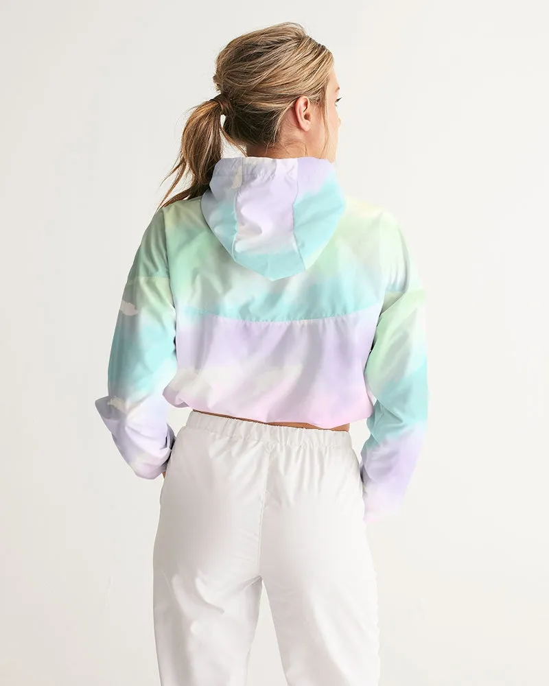 Tayrona Tie-Dye light Women's Cropped Windbreaker