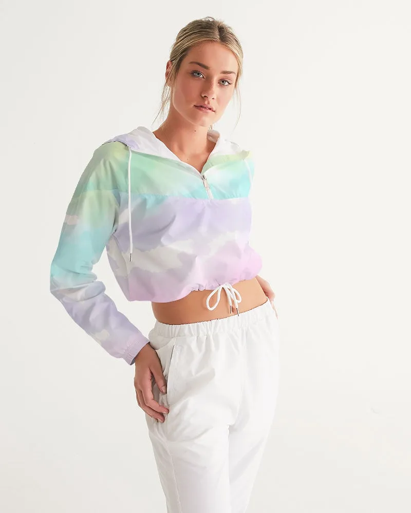 Tayrona Tie-Dye light Women's Cropped Windbreaker