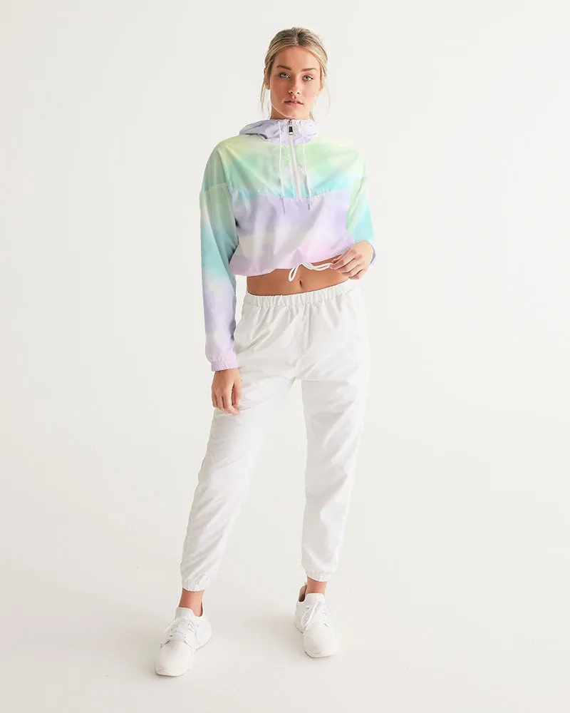Tayrona Tie-Dye light Women's Cropped Windbreaker