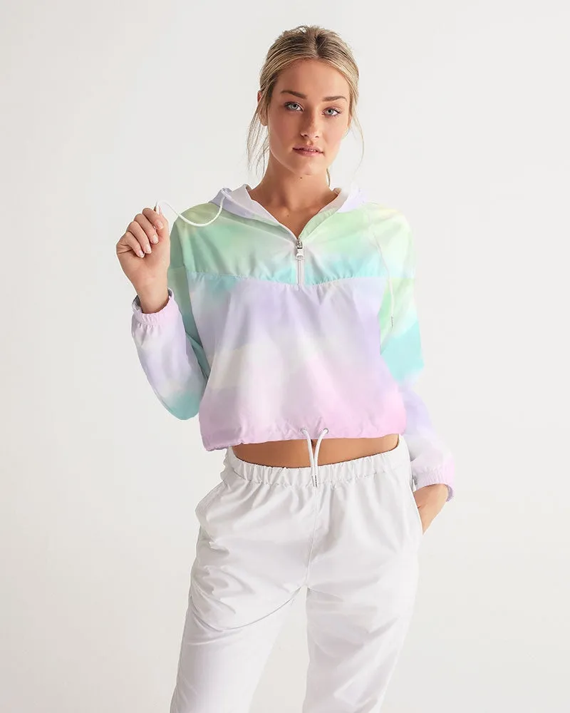Tayrona Tie-Dye light Women's Cropped Windbreaker