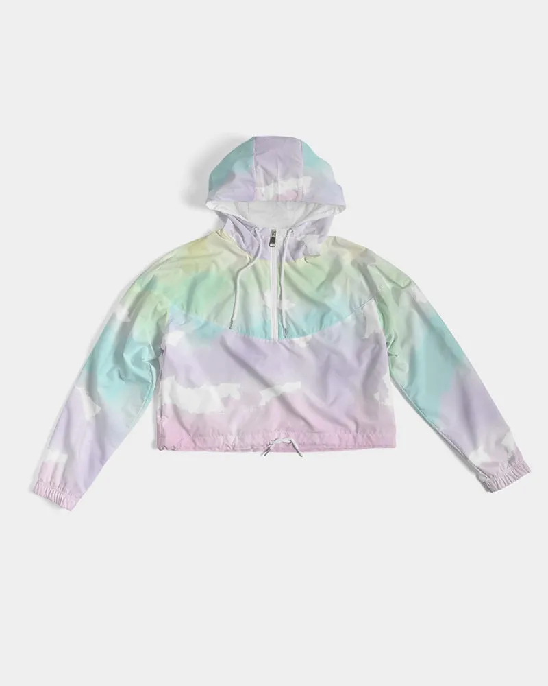 Tayrona Tie-Dye light Women's Cropped Windbreaker