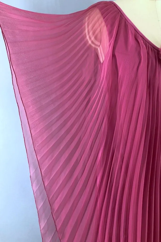 Vintage 70s Chiffon Caftan Dress