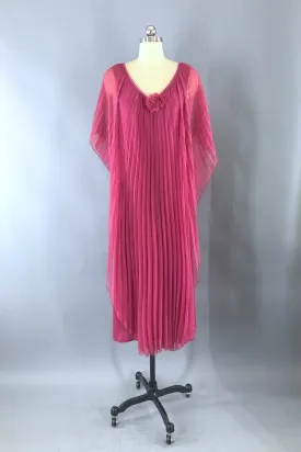 Vintage 70s Chiffon Caftan Dress