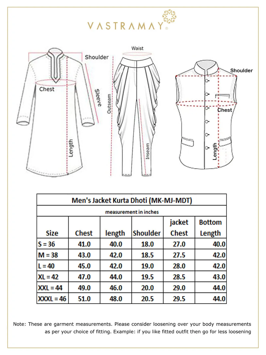 VM BY VASTRAMAY Men's Cream Silk Blend Jacket With Kurta Dhoti Set