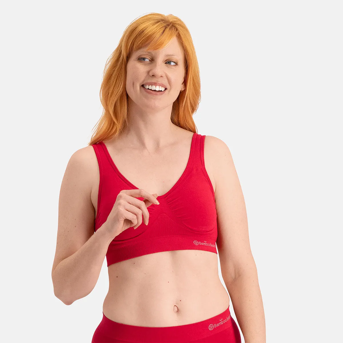 Voordeelbundel: Seamless Padded Bra   Full Brief (3-pack) – Rood