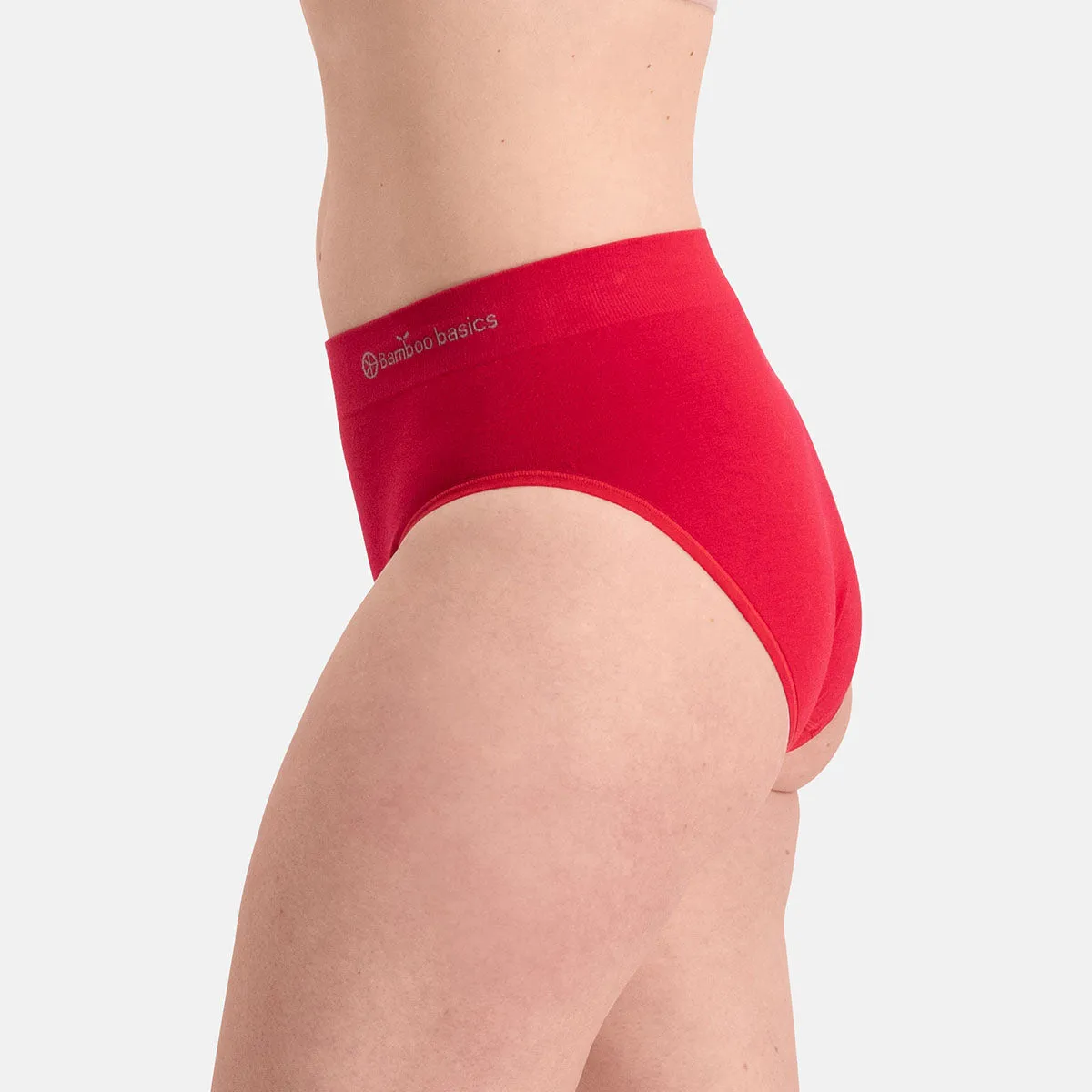 Voordeelbundel: Seamless Padded Bra   Full Brief (3-pack) – Rood