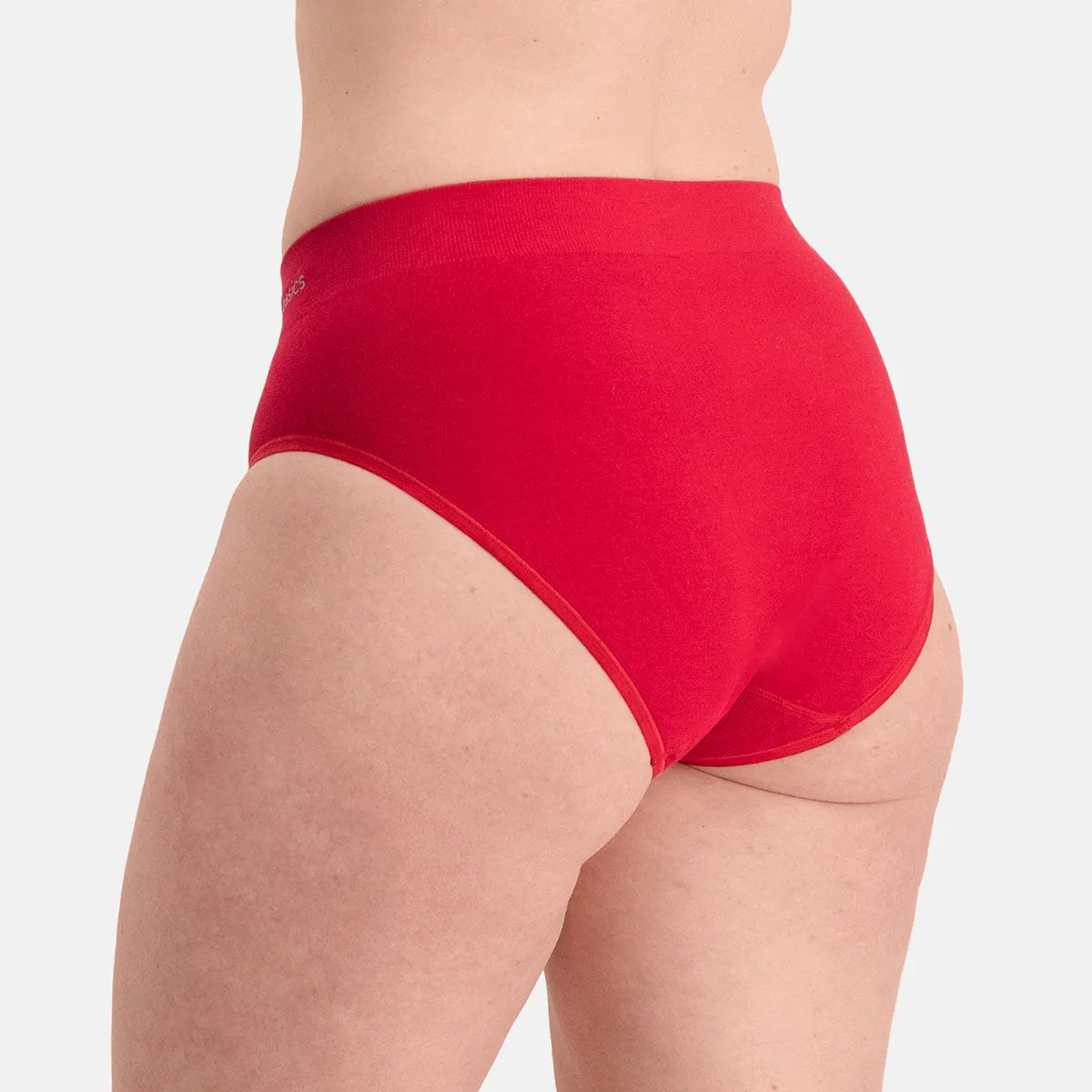 Voordeelbundel: Seamless Padded Bra   Full Brief (3-pack) – Rood