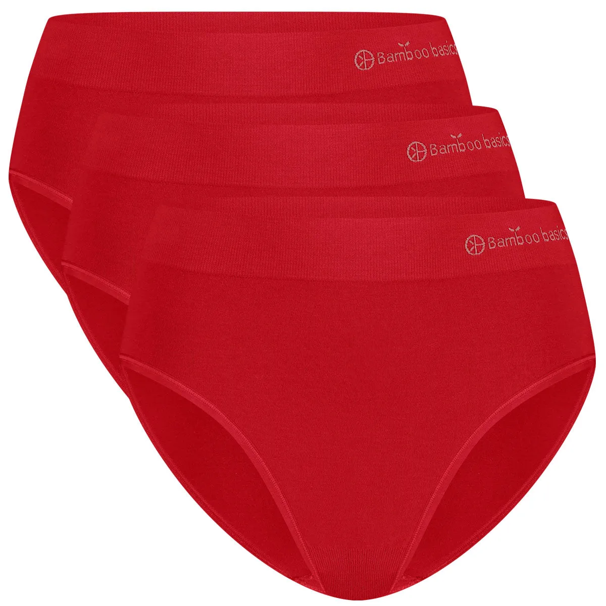 Voordeelbundel: Seamless Padded Bra   Full Brief (3-pack) – Rood