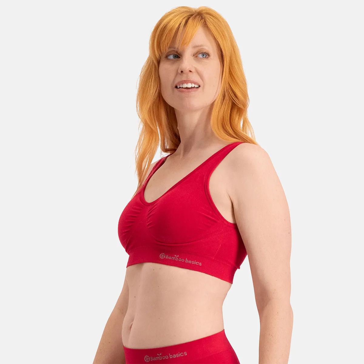 Voordeelbundel: Seamless Padded Bra   Full Brief (3-pack) – Rood