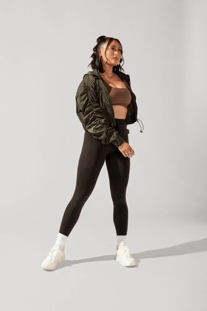 Whimsical Breeze Windbreaker - Forest Night