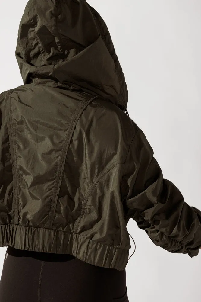 Whimsical Breeze Windbreaker - Forest Night