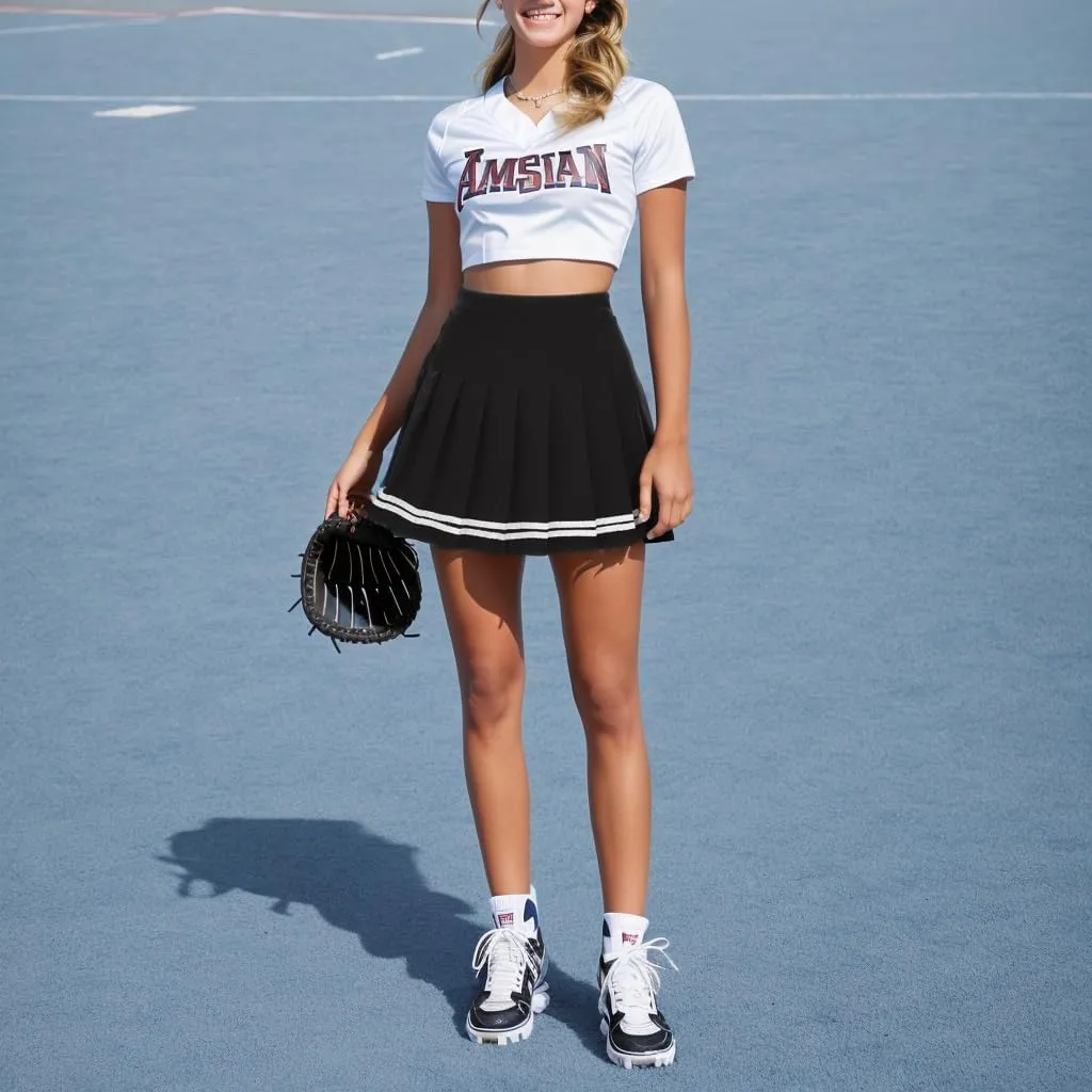 Women Pleated Skirt A-Line Short Mini Basic Skirt School Uniform Cheerleader Skirts Skater Skirt