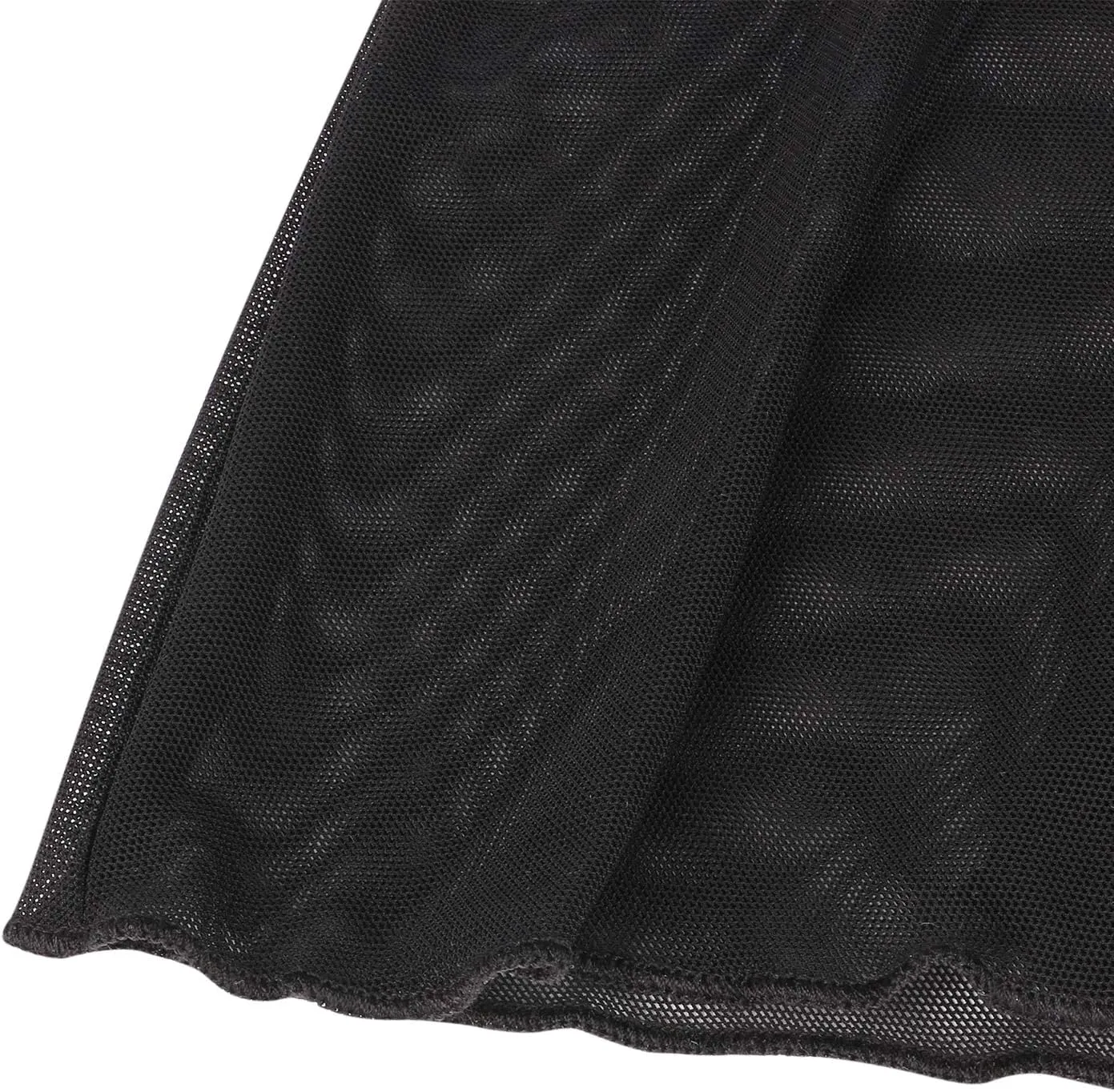 Women's Sheer Mesh Mini Skirts See-Through High Waist Solid Skater Skirt Beach Cover-ups Without Briefs